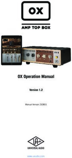 OX Operation Manual Version 1.2 - Universal Audio