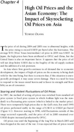 High Oil Prices and the Asian Economy: The Impact of Skyrocketing Oil Prices on Asia