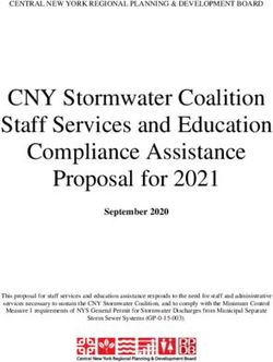 CNY Stormwater Coalition Staff Services and Education Compliance Assistance Proposal for 2021