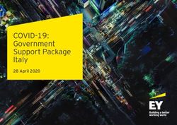 COVID-19: Government Support Package Italy - 28 April 2020 - EY