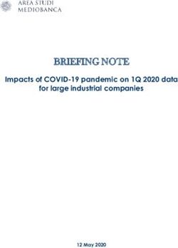 BRIEFING NOTE Impacts of COVID-19 pandemic on 1Q 2020 data for large industrial companies - Affari Italiani