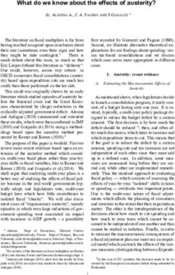 What do we know about the effects of austerity? - American Economic ...