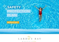SAFETY PROTECTION PLAN - SEASON 2021 - Lardos Bay Hotel
