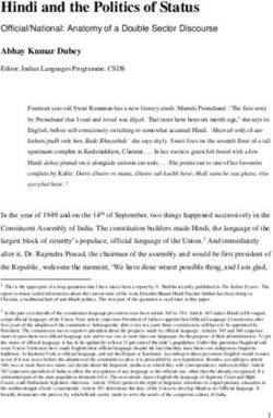Hindi and the Politics of Status - Official/National: Anatomy of a Double Sector Discourse - Abhay Kumar Dubey
