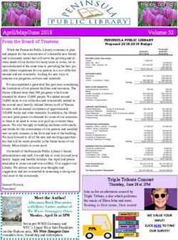 April/May/June2018 Volume52 - From the Board of Trustees: Peninsula Public Library