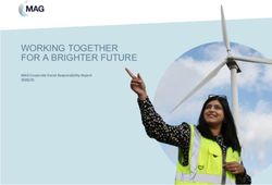 WORKING TOGETHER FOR A BRIGHTER FUTURE - MAG Corporate Social Responsibility Report 2020/21 - Manchester ...