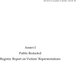 Annex I Public Redacted Registry Report on Victims' Representations