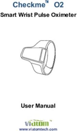 Checkme O2 Smart Wrist Pulse Oximeter User Manual - www.viatomtech.com - Snorflex.de