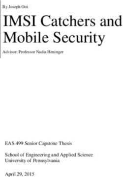 IMSI Catchers and Mobile Security - EAS 499 Senior Capstone Thesis School of Engineering and Applied Science University of Pennsylvania April 29 ...