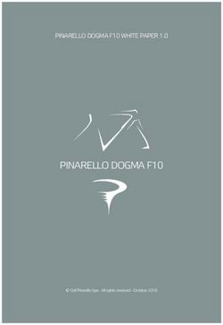 PINARELLO DOGMA F10 - PINARELLO DOGMA F10 WHITE PAPER 1.0