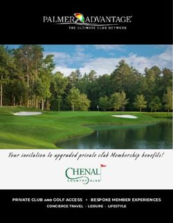 Your invitation to upgraded private club Membership benefits! - PRIVATE CLUB and GOLF ACCESS BESPOKE MEMBER EXPERIENCES