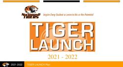 2021 2022 TIGER LAUNCH Plan - School District of New ...