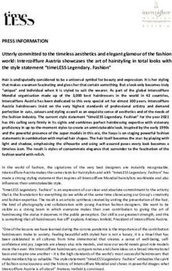 PRESS INFORMATION - INTERCOIFFURE MONDIAL