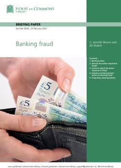 Banking fraud BRIEFING PAPER - Number 8545, 23 February 2021 - UK Parliament