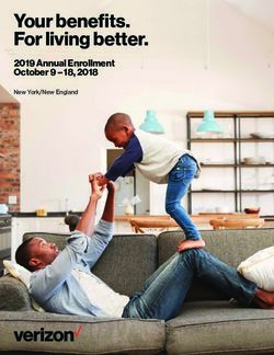 Your benefits. For living better - 2019 Annual Enrollment October 9 - 18, 2018 New York/New England - CWA 1109