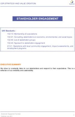 STAKEHOLDER ENGAGEMENT - Sanofi