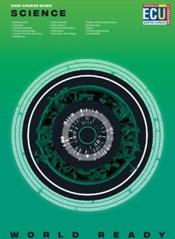 2022 COURSE GUIDE SCIENCE - ECU