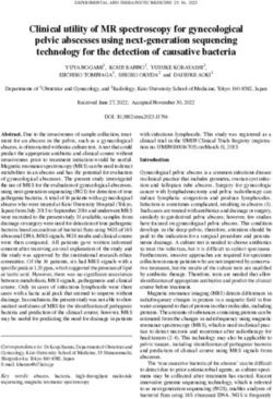 Clinical utility of MR spectroscopy for gynecological pelvic abscesses using next generation sequencing technology for the detection of causative ...