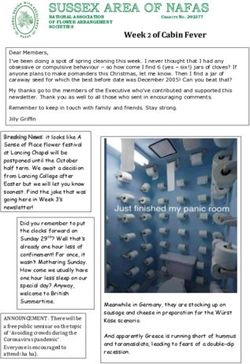 Week 2 of Cabin Fever - Sussex Area of NAFAS