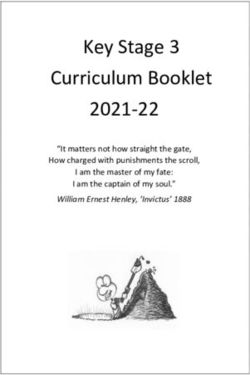 Key Stage 3 Curriculum Booklet 2021-22 - "It matters not how straight the gate, How charged with punishments the scroll, I am the master of my ...
