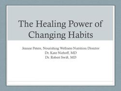The Healing Power of Changing Habits - Jeanne Peters, Nourishing Wellness Nutrition Director Dr. Kate Niehoff, MD Dr. Robert Swift, MD - Torrance ...