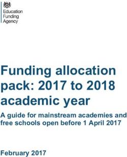 Funding allocation pack: 2017 to 2018 academic year - A guide for mainstream academies and free schools open before 1 April 2017 February 2017