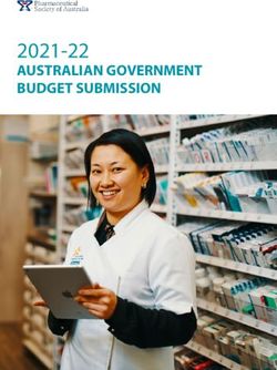 2021-22 AUSTRALIAN GOVERNMENT BUDGET SUBMISSION - Pharmaceutical ...