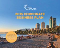 2015 CORPORATE BUSINESS PLAN