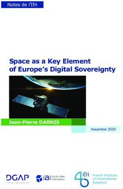 Space as a Key Element of Europe's Digital Sovereignty - Jean-Pierre DARNIS - Notes de l'Ifri - IFRI ...
