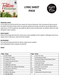 LYRIC SHEET PACK - The Singing Elf