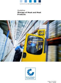 Guideline Storage of Meat and Meat Products