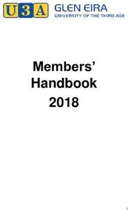 Members' Handbook 2018 - U3A | Glen Eira