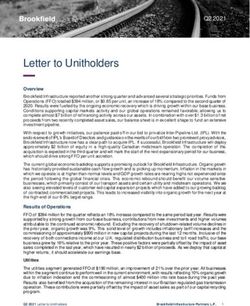 Letter to Unitholders - Brookfield Infrastructure Partners