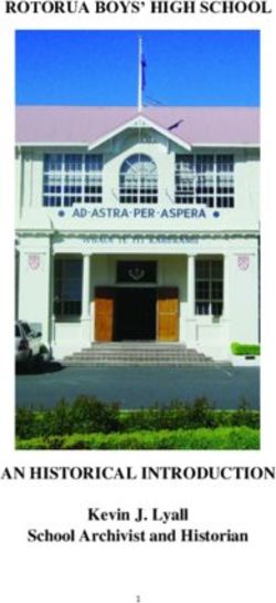 ROTORUA BOYS' HIGH SCHOOL - AN HISTORICAL INTRODUCTION Kevin J. Lyall School Archivist and Historian