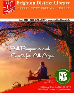 Fall Programs and Events for All Ages - Brighton District ...