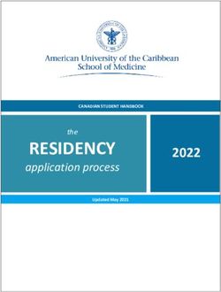 RESIDENCY application process 2022 - American University of the Caribbean School of ...