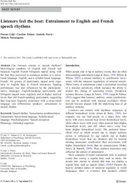 Listeners feel the beat: Entrainment to English and French speech rhythms