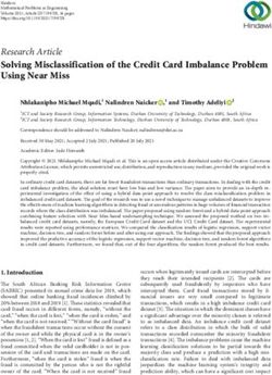 Solving Misclassification of the Credit Card Imbalance Problem Using Near Miss