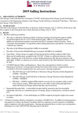 2019 Sailing Instructions - Race to Mackinac