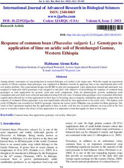 Response of common bean (Phaseolus vulgaris L.) Genotypes to application of lime on acidic soil of Benishangul Gumuz, Western Ethiopia