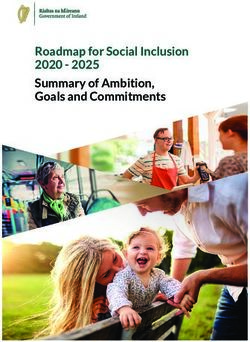 Roadmap for Social Inclusion 2020 - 2025 Summary of Ambition, Goals and Commitments - 2025 