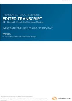 EDITED TRANSCRIPT THOMSON REUTERS STREETEVENTS - GE.com