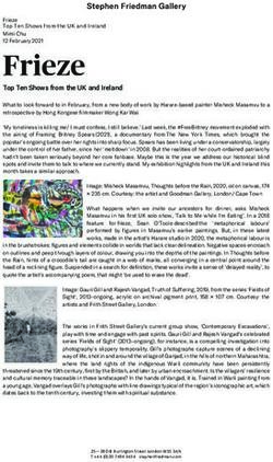 Top Ten Shows from the UK and Ireland - Stephen Friedman ...