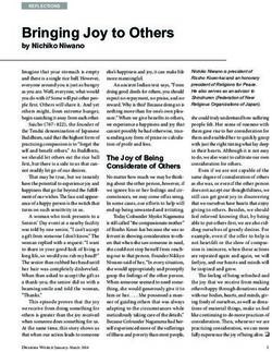 Bringing Joy to Others - by Nichiko Niwano - Rissho Kosei-kai ...