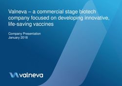 Valneva - a commercial stage biotech company focused on developing innovative, life-saving vaccines - Company Presentation January 2018