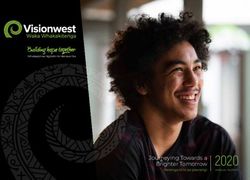 Journeying Towards a Brighter Tomorrow - Rerenga ki te ao paerangi - VisionWest ...