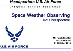 SPACE WEATHER OBSERVING - DOD PERSPECTIVE HEADQUARTERS U.S. AIR FORCE