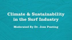 Climate & Sustainability in the Surf Industry - Moderated By Dr. Jess Ponting - Save The Waves