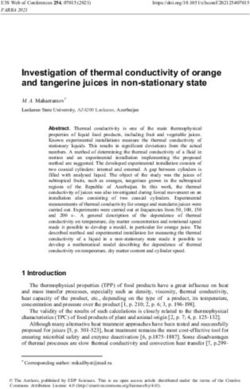 Investigation of thermal conductivity of orange and tangerine juices in non-stationary state