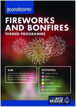FIREWORKS AND BONFIRES - THEMED PROGRAMME - The Boys Brigade